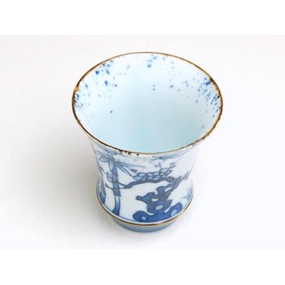 画像3: 染付松竹梅（反り型）日本酒グラス SAKE GLASS