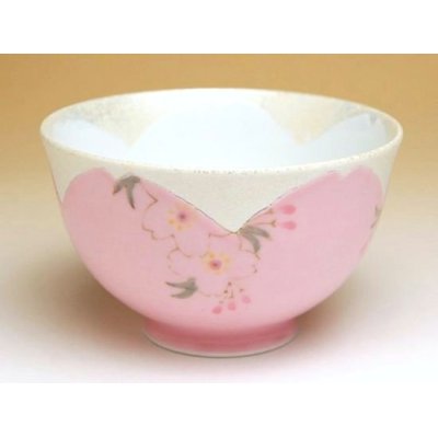 華の舞（ピンク） 茶碗