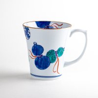鍋島六瓢（青） マグカップ
