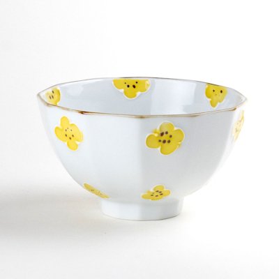 画像1: 一珍小花（黄） 茶碗