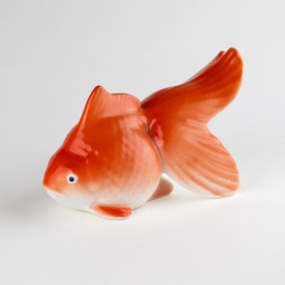 画像1: 姫金魚（赤）　置物（大）