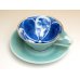 画像3: 青磁割山水 紅茶碗皿 (3)