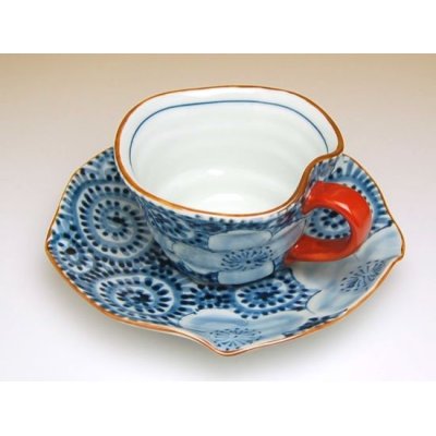 画像3: 蛸唐草花紋 たっぷりコーヒー碗皿