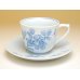 画像2: 染付鉄仙花 コーヒー碗皿 (2)