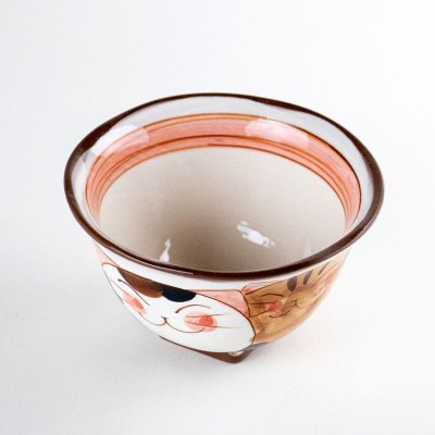 画像2: 仲良しネコ（赤） 茶碗