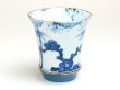 画像2: 染付松竹梅（反り型）日本酒グラス SAKE GLASS (2)